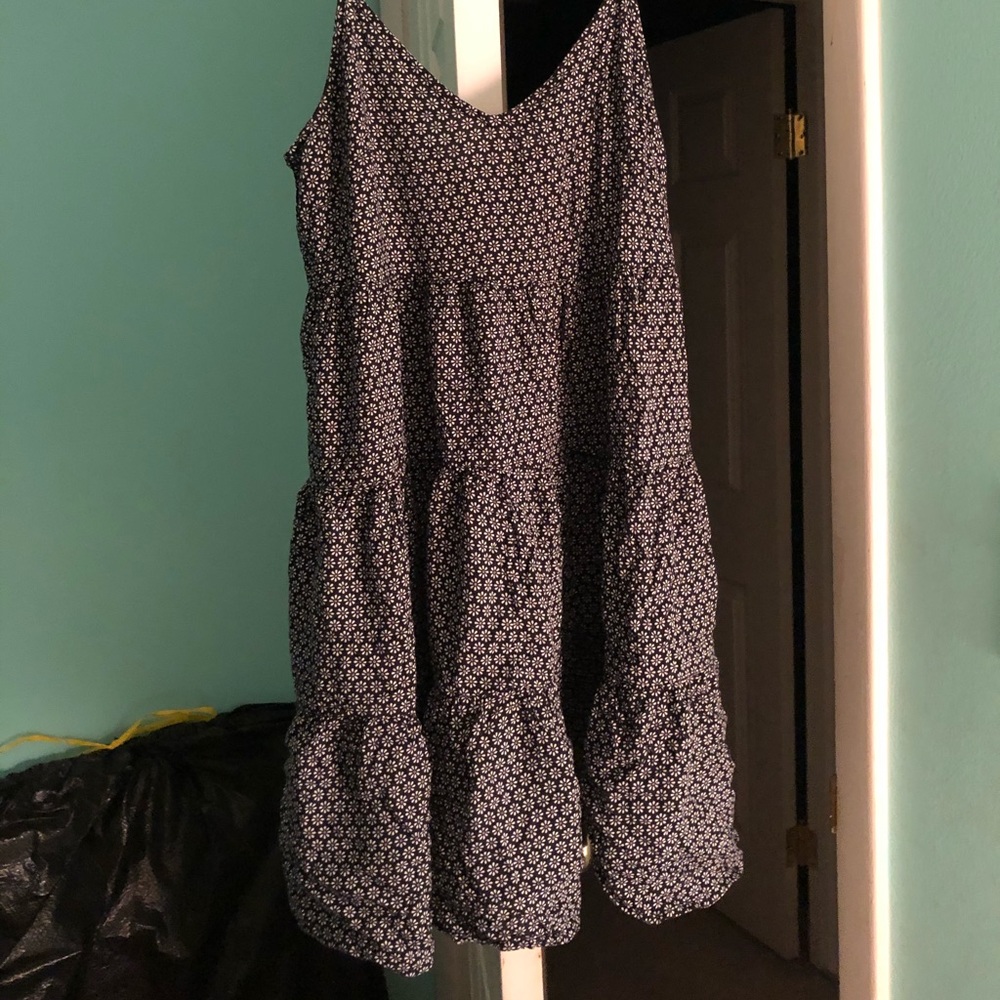 Black and white babydoll dress
